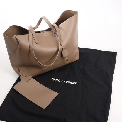 Saint Laurent Paris Shopping Leather Shoulder Bag in Beige 394195