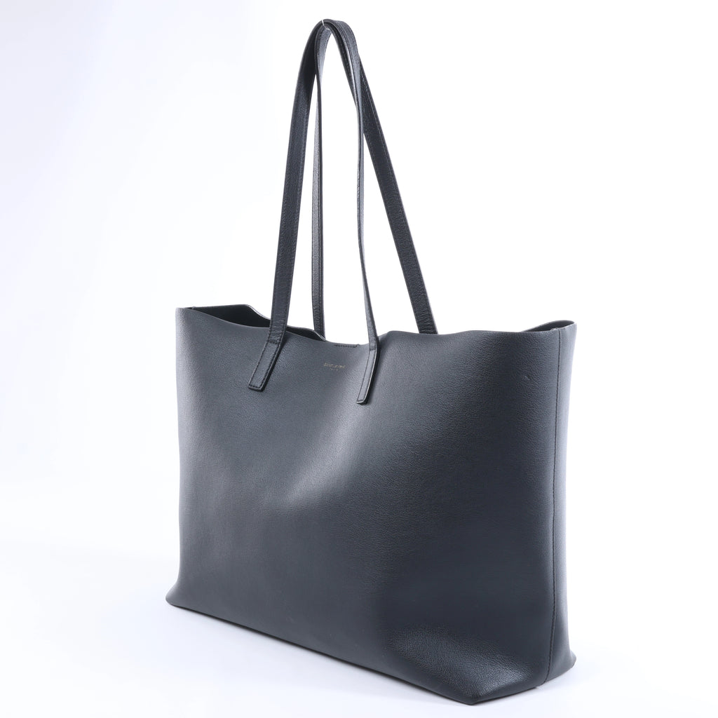 Saint Laurent Paris Sac Shopping Leather Tote bag in Black