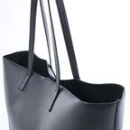 Saint Laurent Paris Sac Shopping Leather Tote bag in Black