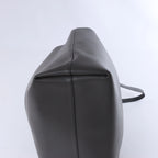 Saint Laurent Paris Sac Shopping Leather Tote in Dark Gray