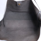 Saint Laurent Paris Sac Shopping Leather Tote in Dark Gray