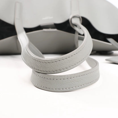 Saint Laurent Paris Shopping Leather Shoulder Bag in Gray 600281