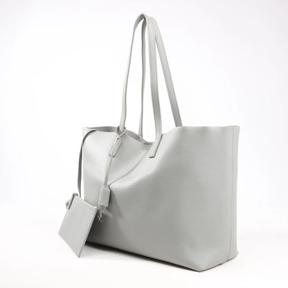 Saint Laurent Paris Shopping Leather Shoulder Bag in Gray 600281