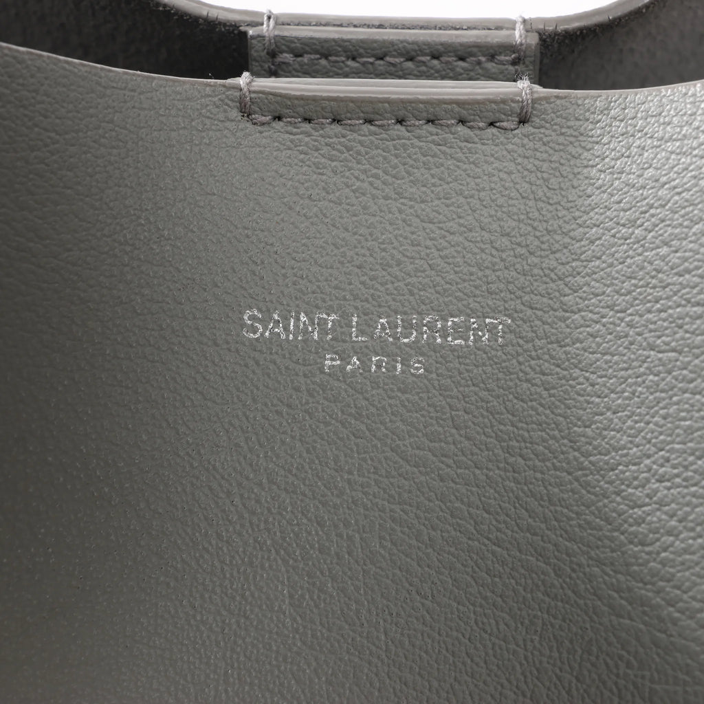 Saint Laurent Paris Shopping Leather Shoulder Bag in Gray 600281