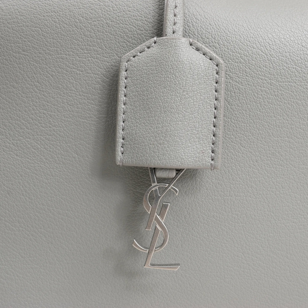 Saint Laurent Paris Shopping Leather Shoulder Bag in Gray 600281