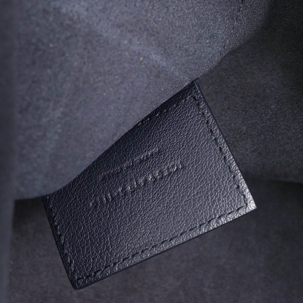 Saint Laurent Paris Shopping Leather Shoulder Bag in Navy Blue 394195