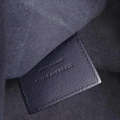 Saint Laurent Paris Shopping Leather Shoulder Bag in Navy Blue 394195