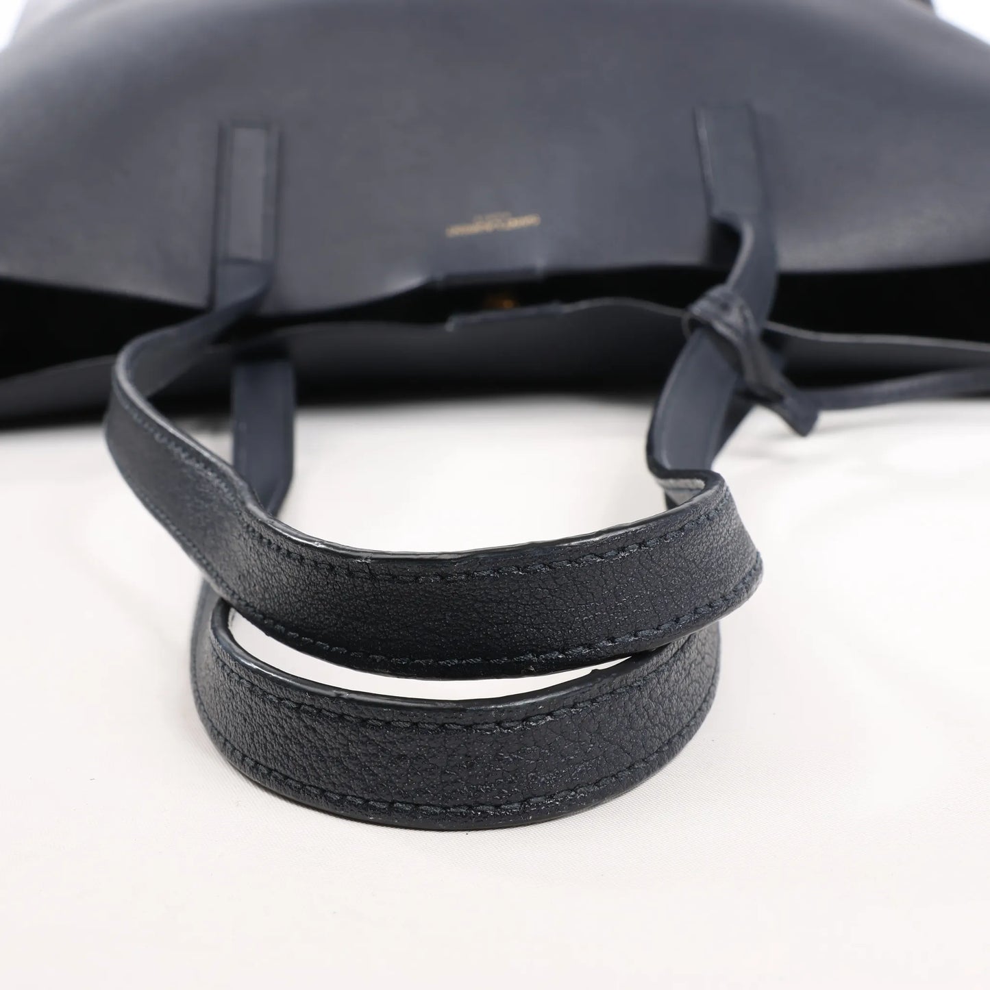 Saint Laurent Paris Shopping Leather Shoulder Bag in Navy Blue 394195