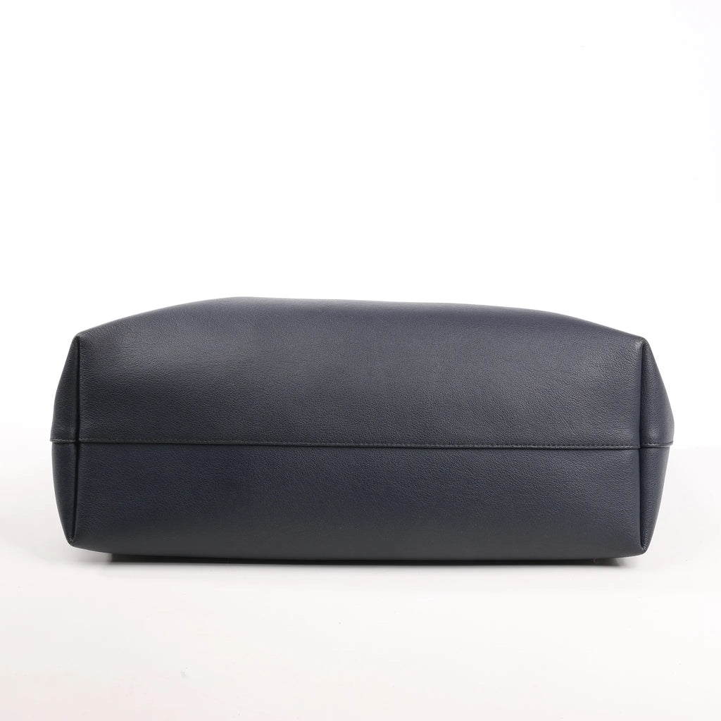 Saint Laurent Paris Shopping Leather Shoulder Bag in Navy Blue 394195