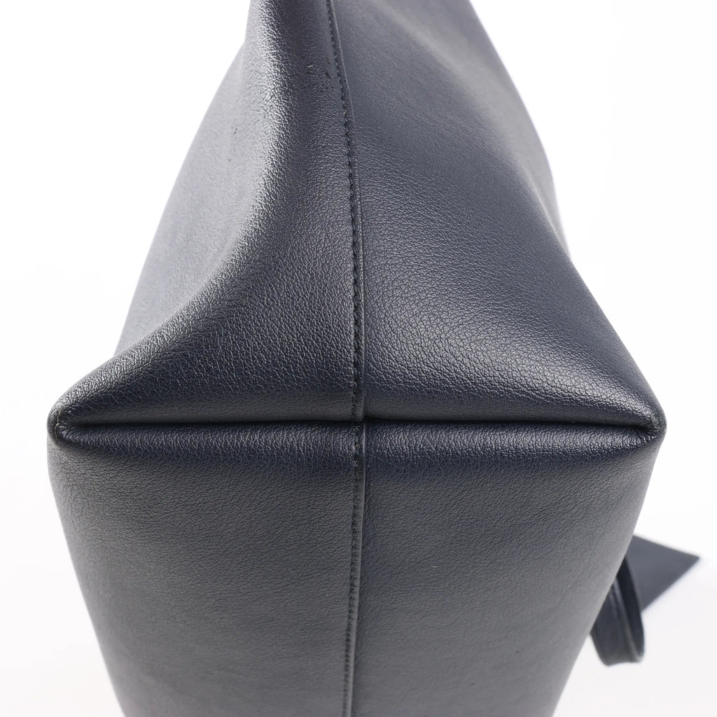 Saint Laurent Paris Shopping Leather Shoulder Bag in Navy Blue 394195