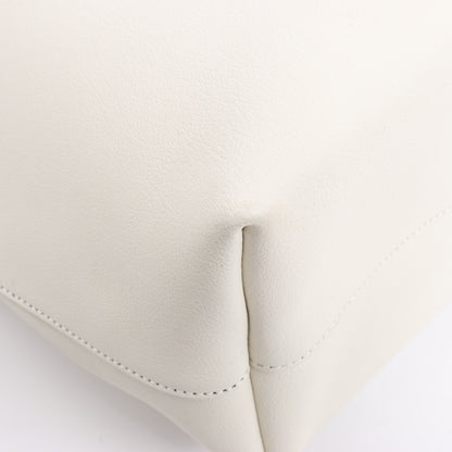 Saint Laurent Paris Sac Shopping Leather Shoulder bag in Ecru 394195