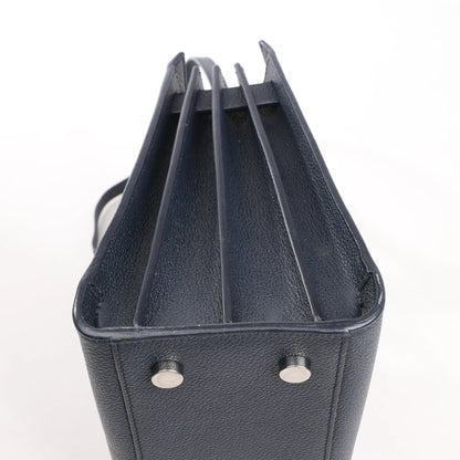 Saint Laurent Paris Sac de Jour Baby Leather 2Way Handbag in Navy Blue 392032