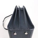Saint Laurent Paris Sac de Jour Baby Leather 2Way Handbag in Navy Blue 392032