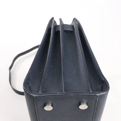 Saint Laurent Paris Sac de Jour Baby Leather 2Way Handbag in Navy Blue 392032