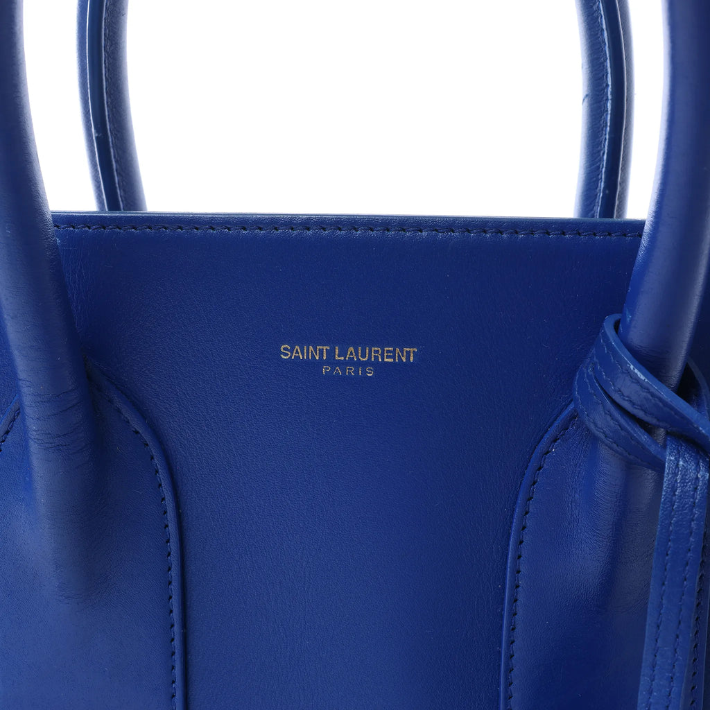 Saint Laurent Paris Sac de Jour Leather 2way Handbag in Blue 324823