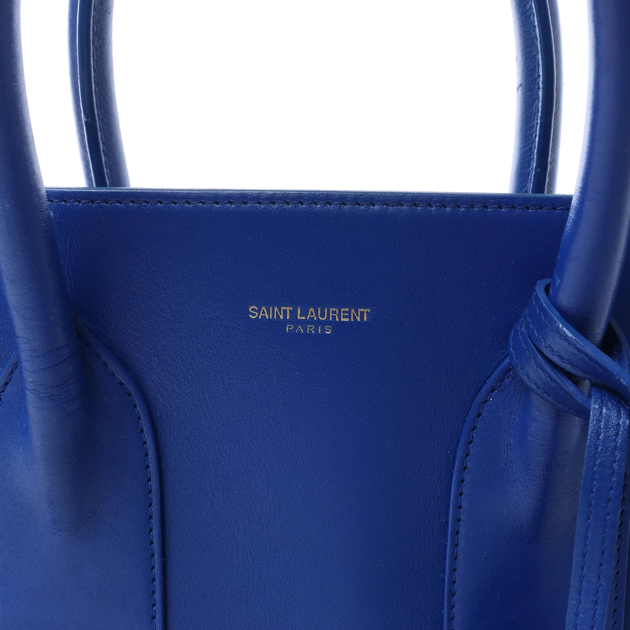 Saint Laurent Paris Sac de Jour Leather 2way Handbag in Blue 324823
