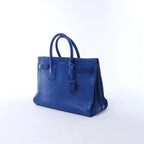 Saint Laurent Paris Sac de Jour Leather 2way Handbag in Blue 324823