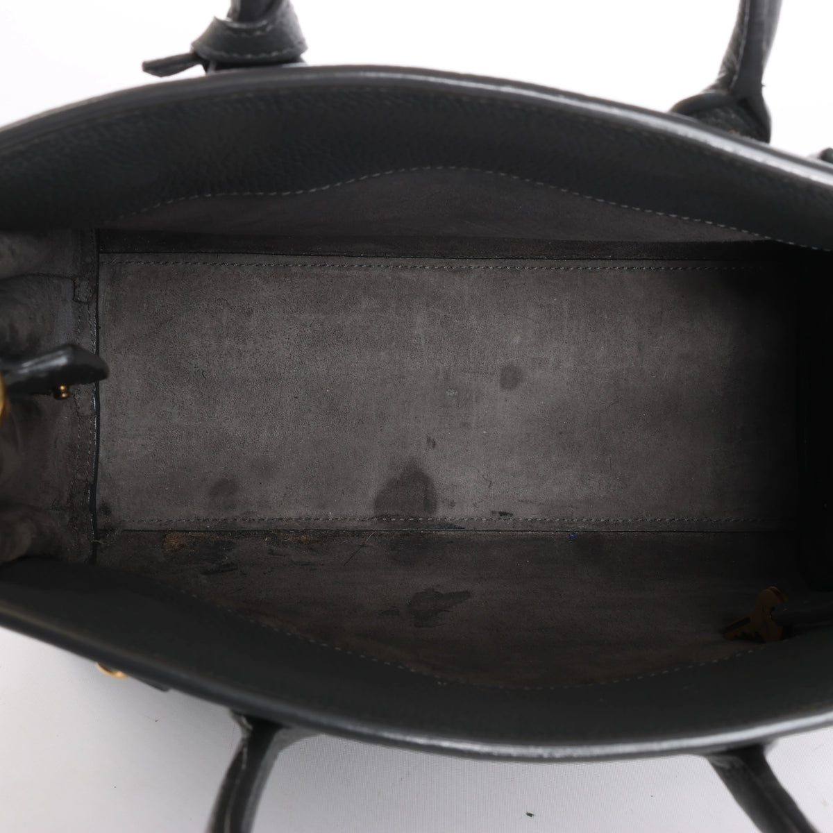 Bolso de mano de piel Sac de Jour de Saint Laurent Paris en color burdeos 347543