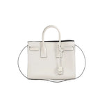 Saint Laurent Sac de Jour 378299 in white leather with structured silhouette, top handles, and detachable shoulder strap—sleek, timeless, and versatile.