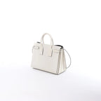 Saint Laurent Paris Sac de Jour Leather 2way Handbag in White 378299