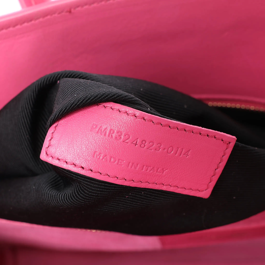 Saint Laurent Paris Sac de Jour Leather Handbag in Pink 324823