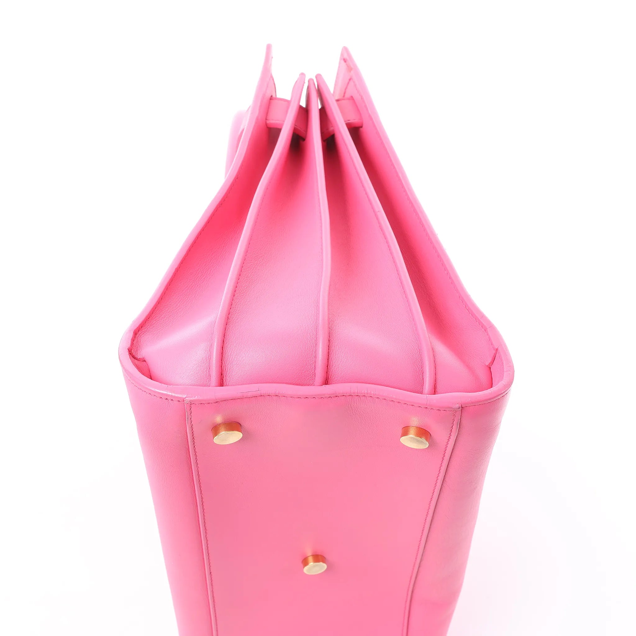 Saint Laurent Paris Sac de Jour Leather Handbag in Pink 324823