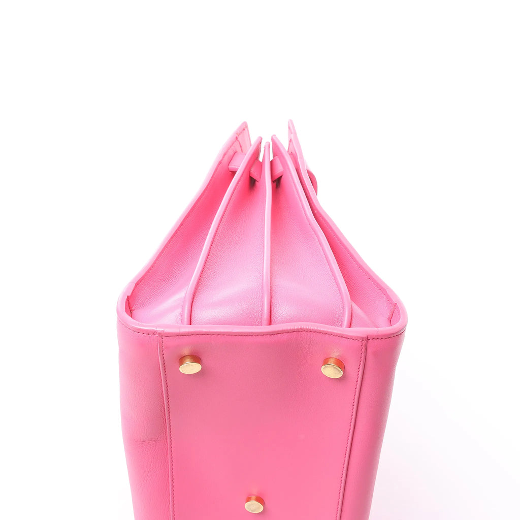 Saint Laurent Paris Sac de Jour Leather Handbag in Pink 324823