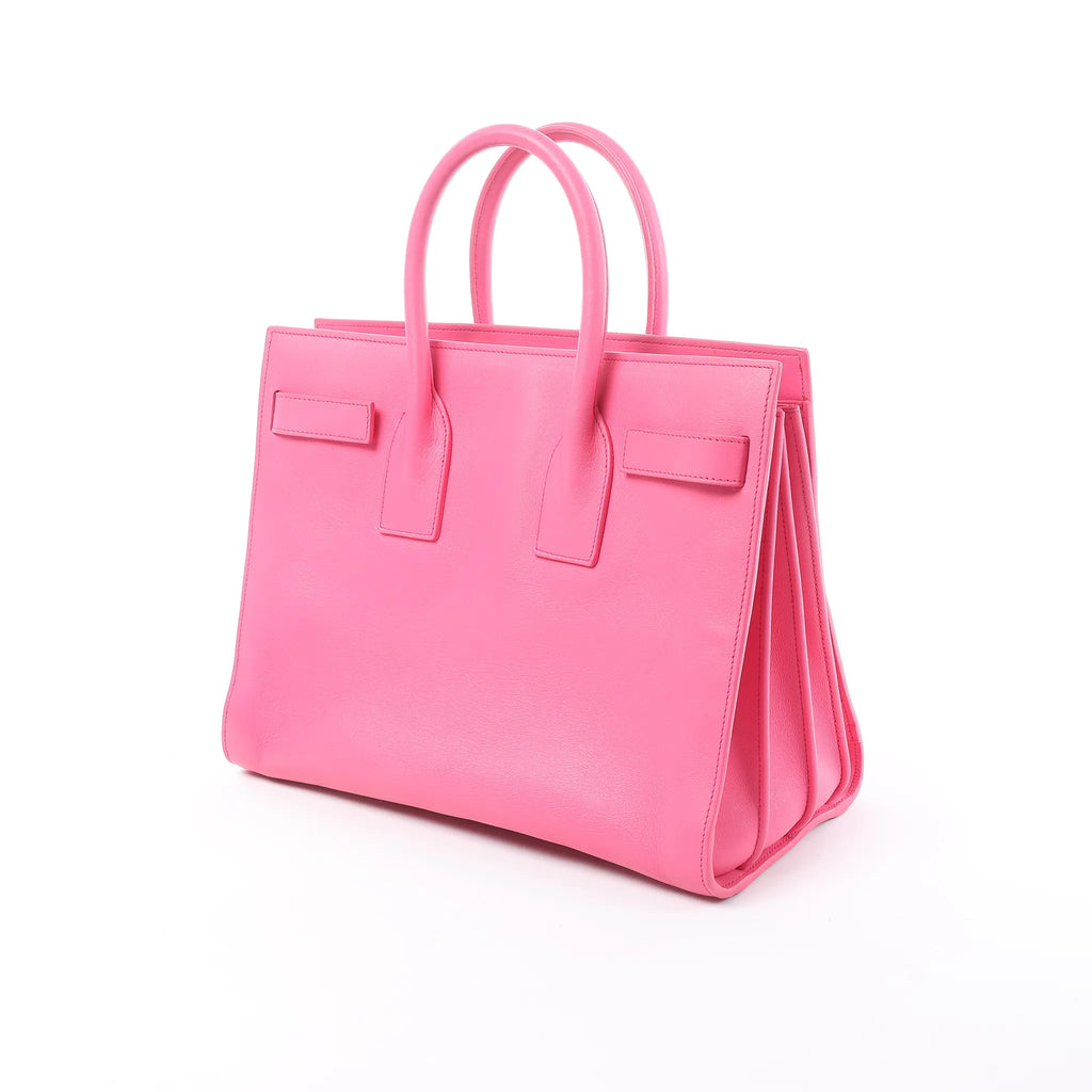 Saint Laurent Paris Sac de Jour Leather Handbag in Pink 324823
