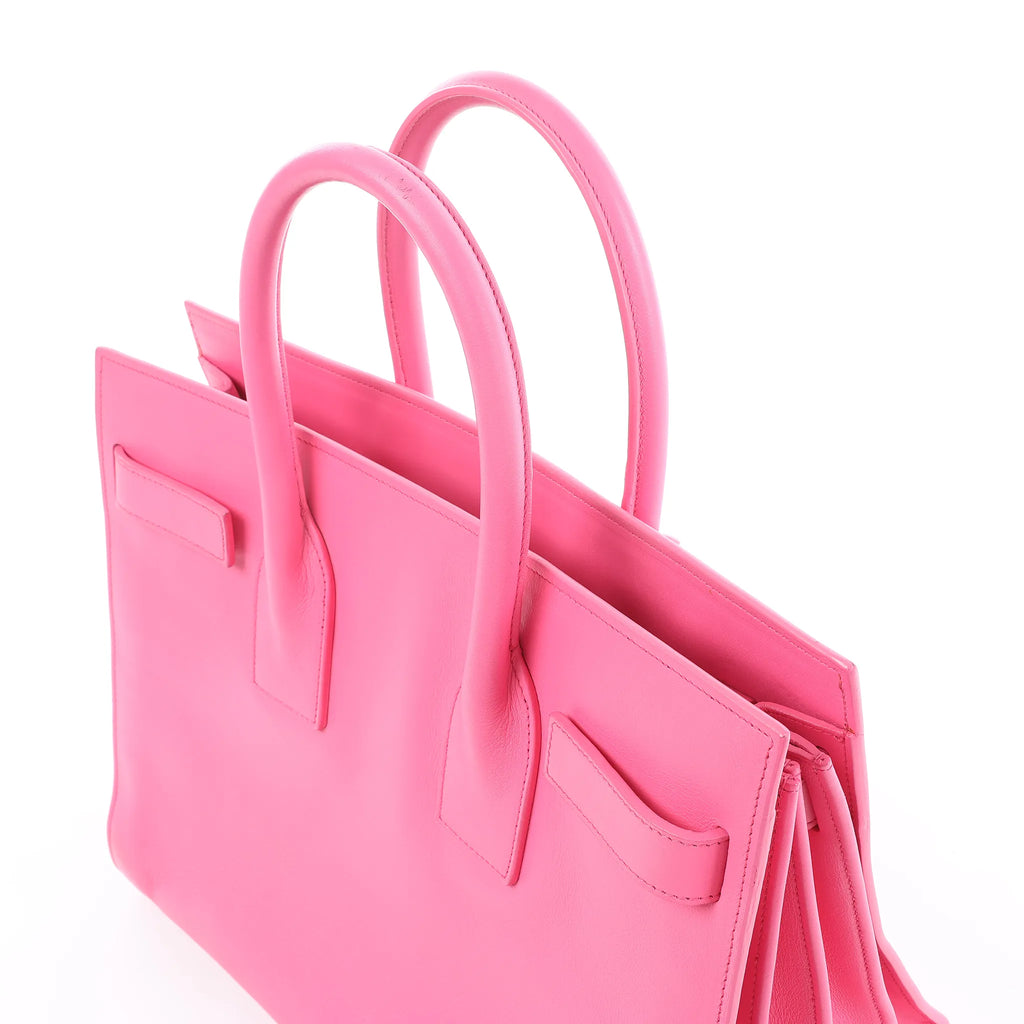 Saint Laurent Paris Sac de Jour Leather Handbag in Pink 324823