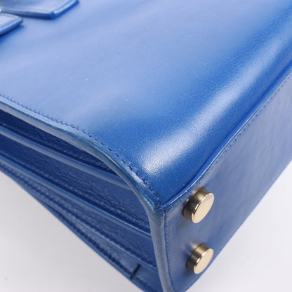Saint Laurent Paris Sac de Jour Leather 2Way Handbag in Blue 340778