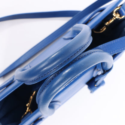 Saint Laurent Paris Sac de Jour Leather 2Way Handbag in Blue 340778