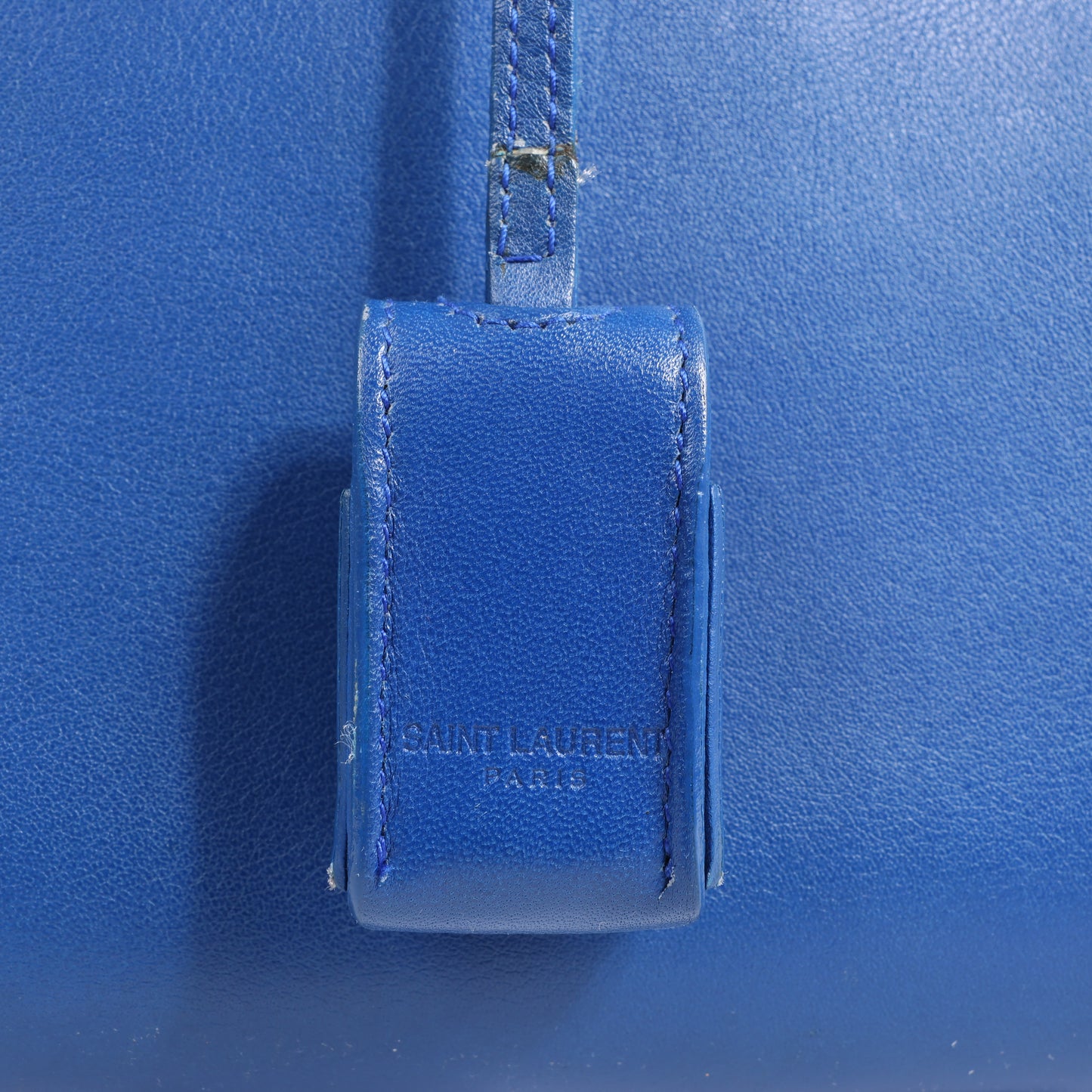 Saint Laurent Paris Sac de Jour Leather 2Way Handbag in Blue 340778
