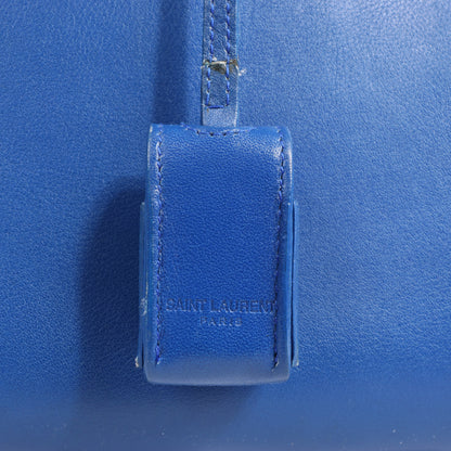 Saint Laurent Paris Sac de Jour Leather 2Way Handbag in Blue 340778