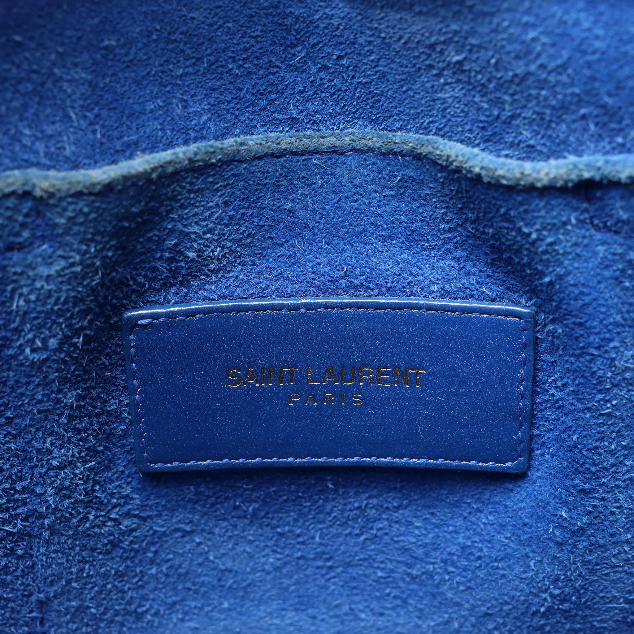 Saint Laurent Paris Sac de Jour Nano Leather 2Way Handbag Blue 340778