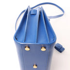 Saint Laurent Paris Sac de Jour Nano Leather 2Way Handbag Blue 340778