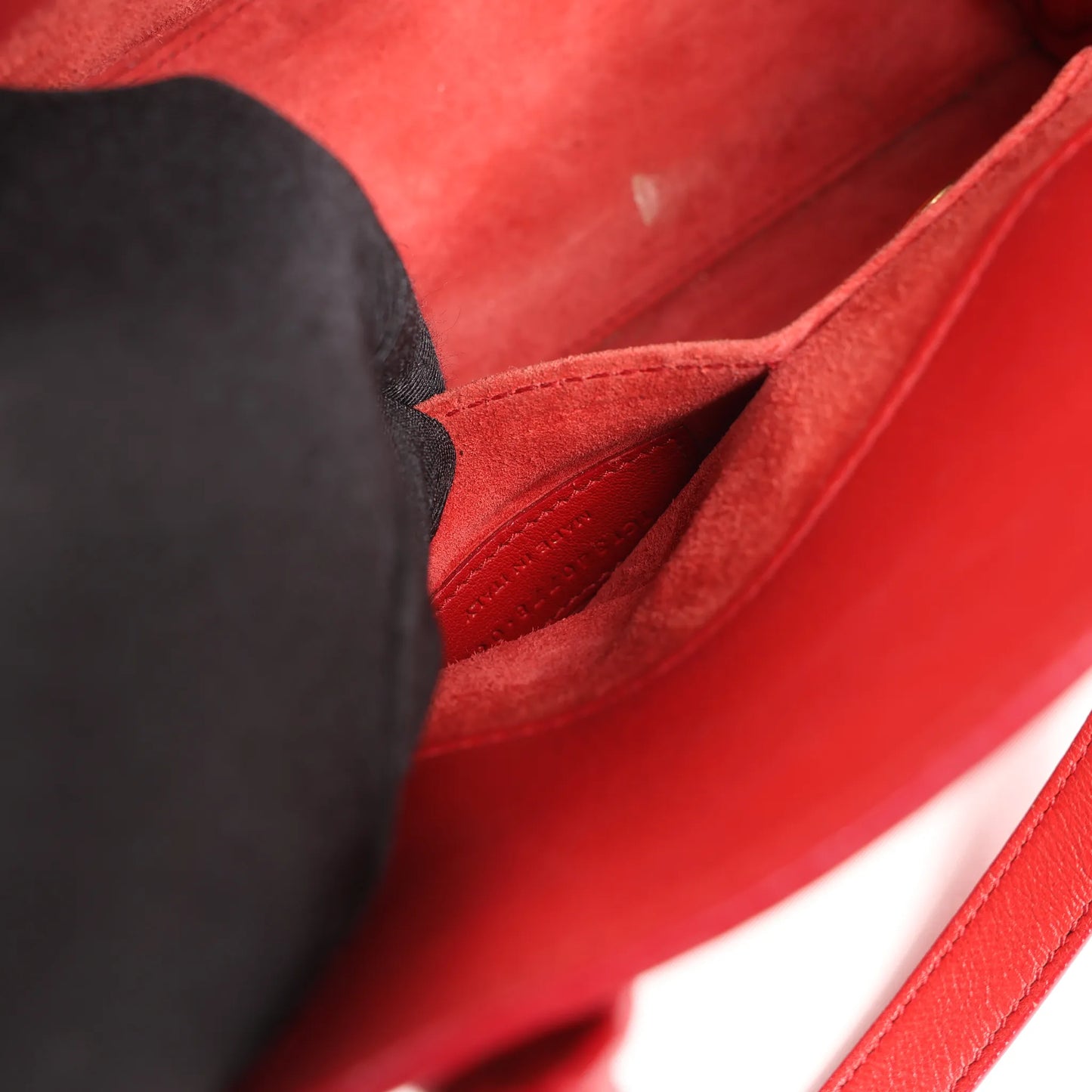 Saint Laurent Paris Sac de Jour Nano Leder 2Way Handtasche Rot 340778