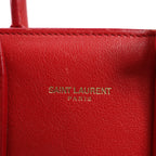 Saint Laurent Paris Sac de Jour Nano Leather 2Way Handbag Red 340778