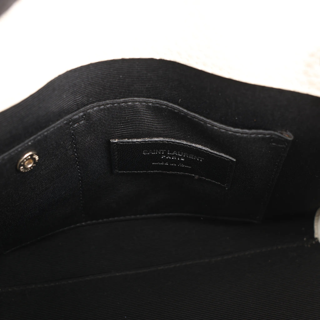 Saint Laurent Paris Sac de Jour Nano Leather 2Way Handbag White 340778