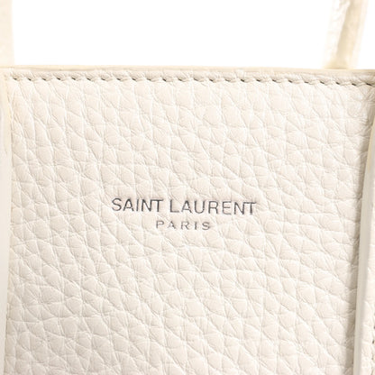 Saint Laurent Paris Sac de Jour Nano Leather 2Way Handbag White 340778