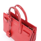 Saint Laurent Paris Sac de Jour Nano Leather Handbag in Red