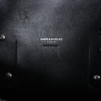 Bolso de mano de piel Sac de Jour de Saint Laurent Paris en color burdeos 347543