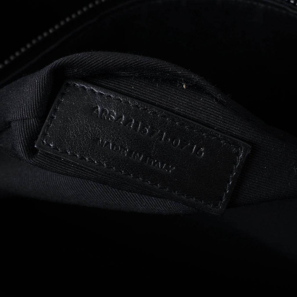 Bolso de mano de piel Sac de Jour de Saint Laurent Paris en color burdeos 347543