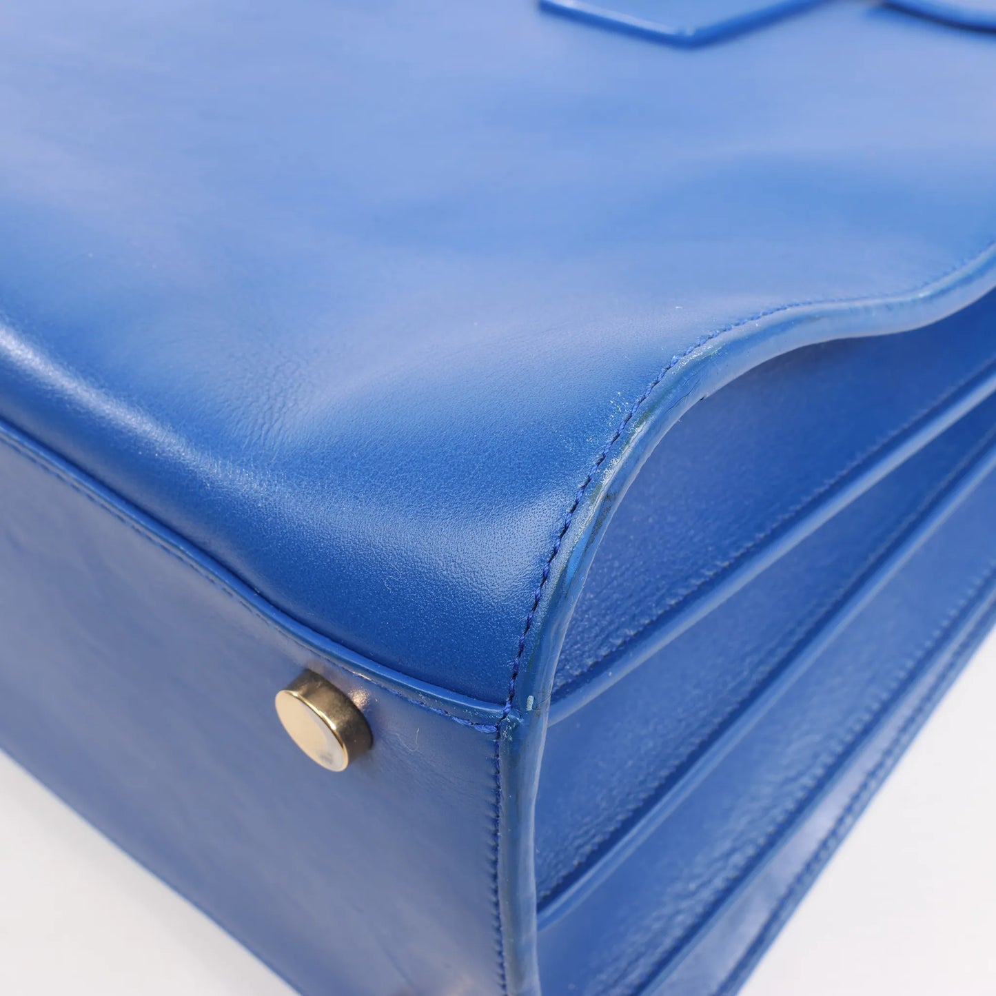 Saint Laurent Paris Sac de Jour Leather 2way Handbag in Blue 355153