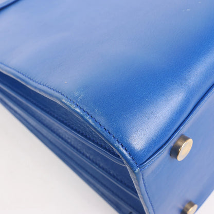 Saint Laurent Paris Sac de Jour Leather 2way Handbag in Blue 355153