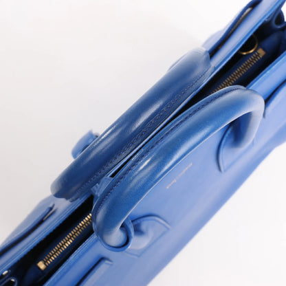 Saint Laurent Paris Sac de Jour Leather 2way Handbag in Blue 355153