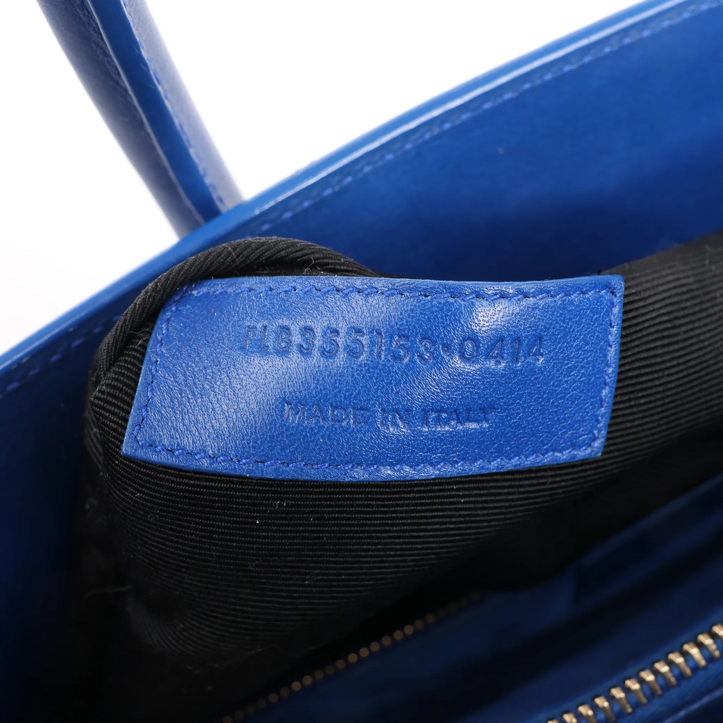 Saint Laurent Paris Sac de Jour Leather 2way Handbag in Blue 355153