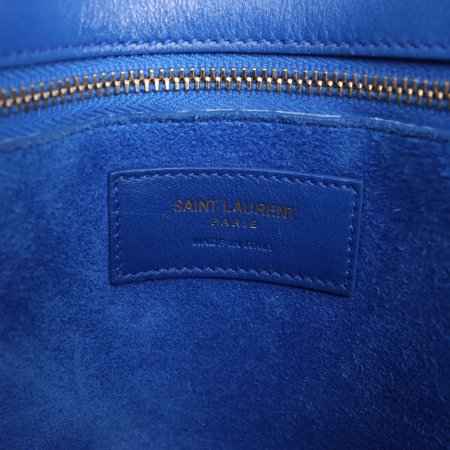 Saint Laurent Paris Sac de Jour Leather 2way Handbag in Blue 355153