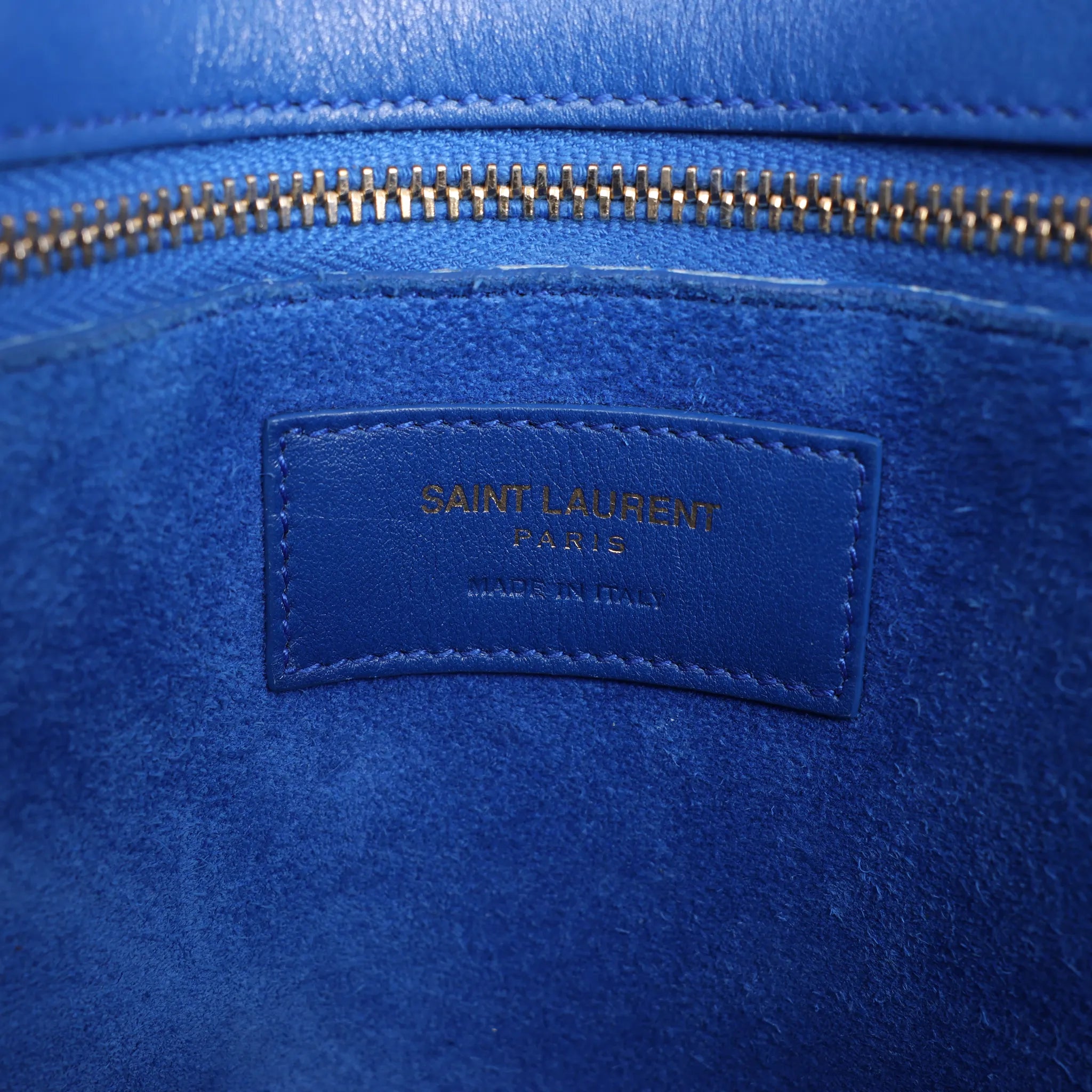 Saint Laurent Paris Sac de Jour Leather 2way Handbag in Blue 355153