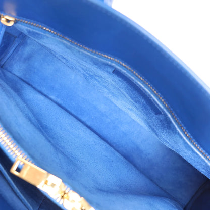 Saint Laurent Paris Sac de Jour Leather 2way Handbag in Blue 355153