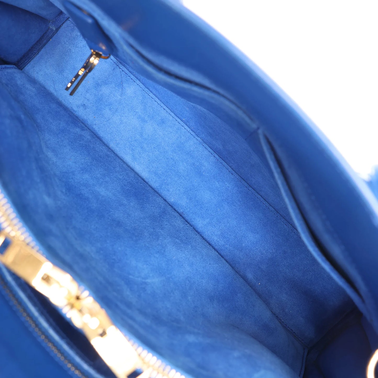 Saint Laurent Paris Sac de Jour Leather 2way Handbag in Blue 355153